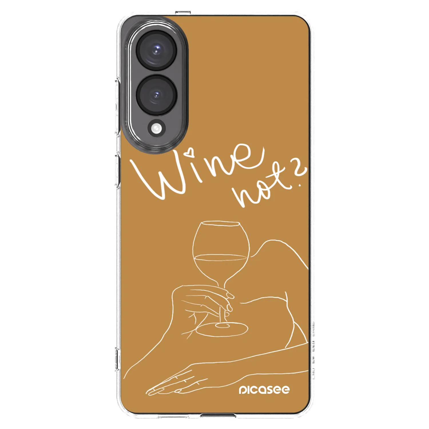 Picasee silikonowe przeźroczyste etui na Samsung Galaxy S25 Edge 5G - Wine not