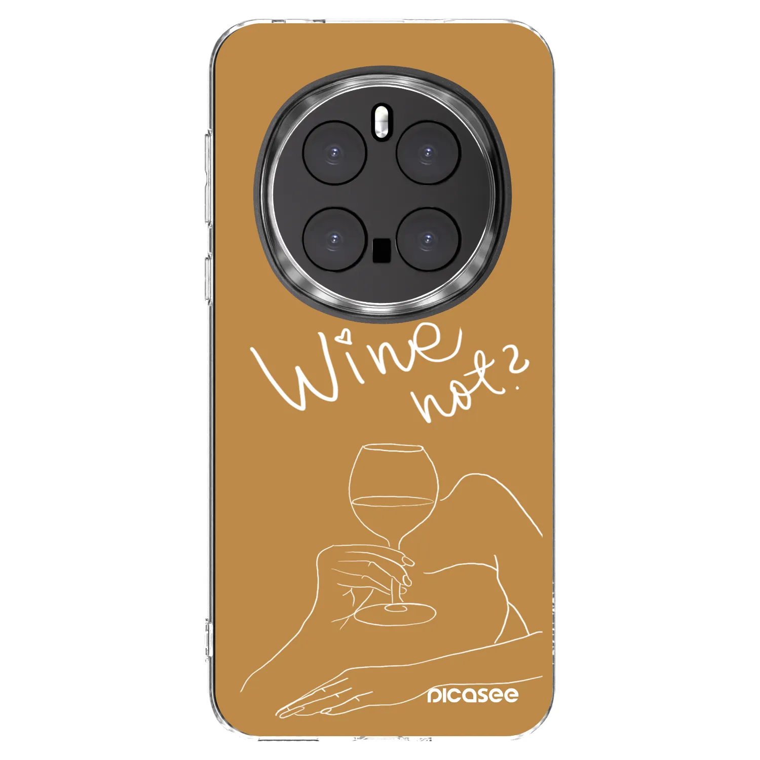 Picasee silikonowe przeźroczyste etui na Honor Magic7 Pro 5G - Wine not