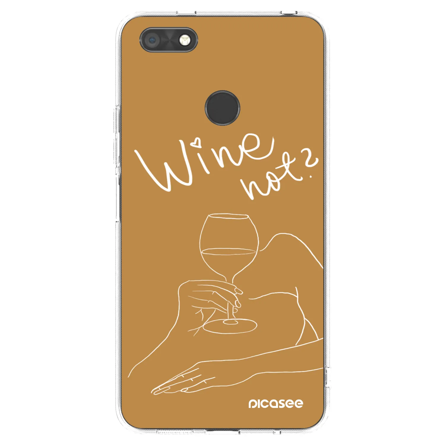 Picasee silikonowe przeźroczyste etui na Huawei P9 Lite Mini - Wine not