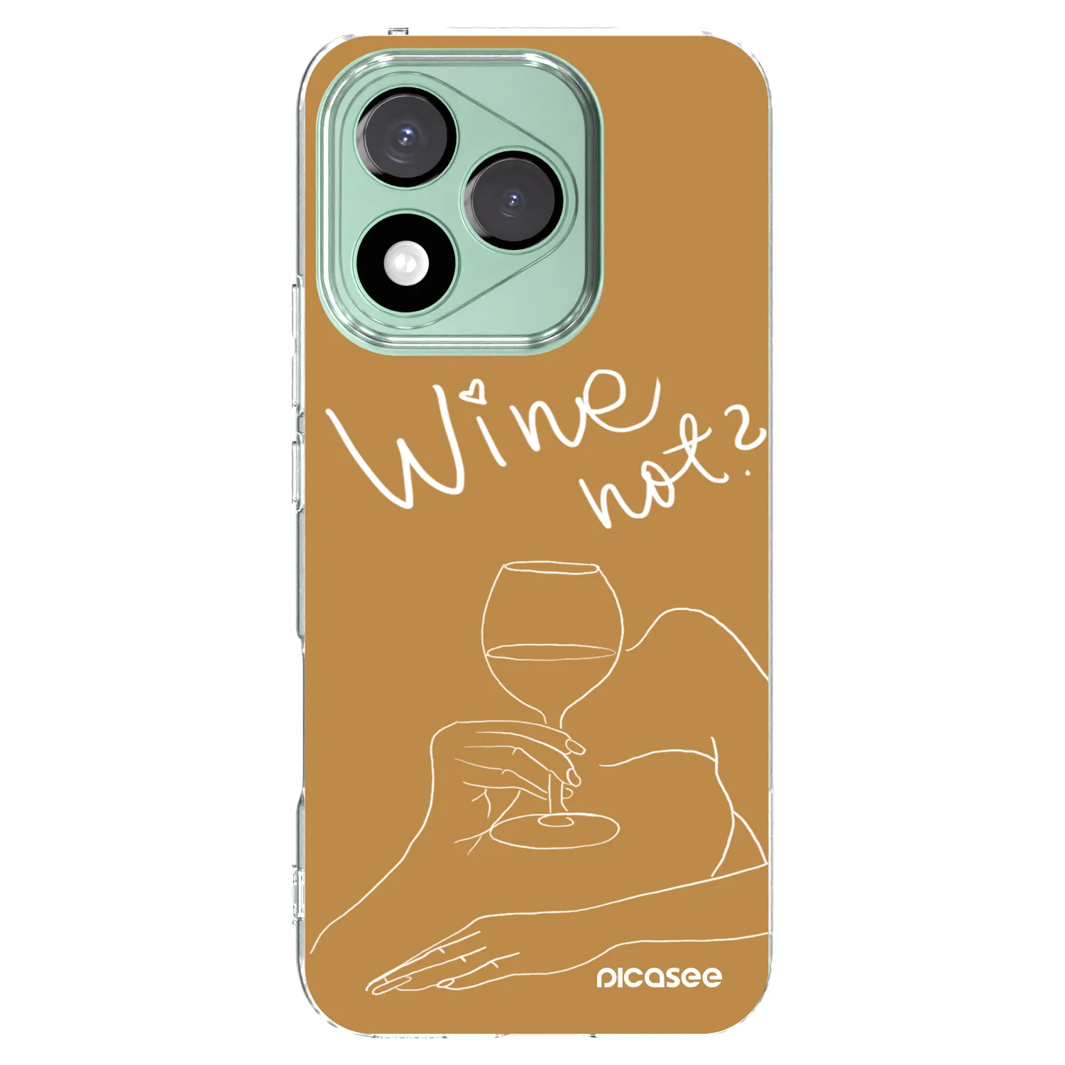 Picasee silikonowe przeźroczyste etui na Honor 400 Lite 5G - Wine not