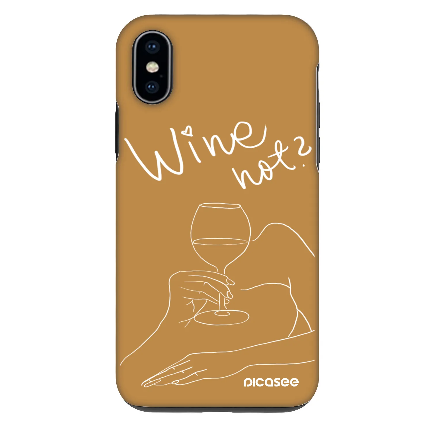 Picasee Fashion Case na Apple iPhone X/XS - Wine not