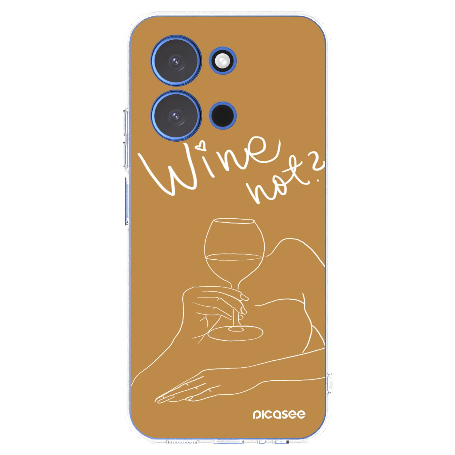 Picasee silikonowe przeźroczyste etui na Xiaomi Redmi 15C 4G - Wine not