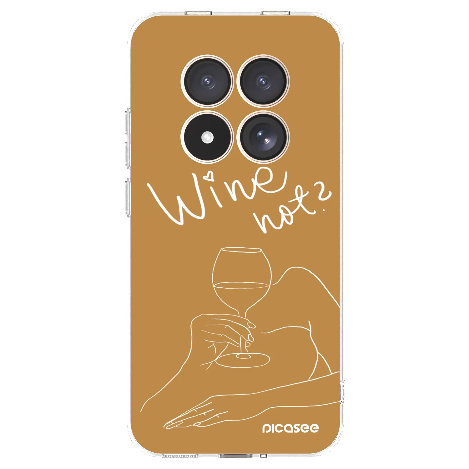 Picasee silikonowe przeźroczyste etui na Xiaomi Redmi Note 15 Pro 4G - Wine not