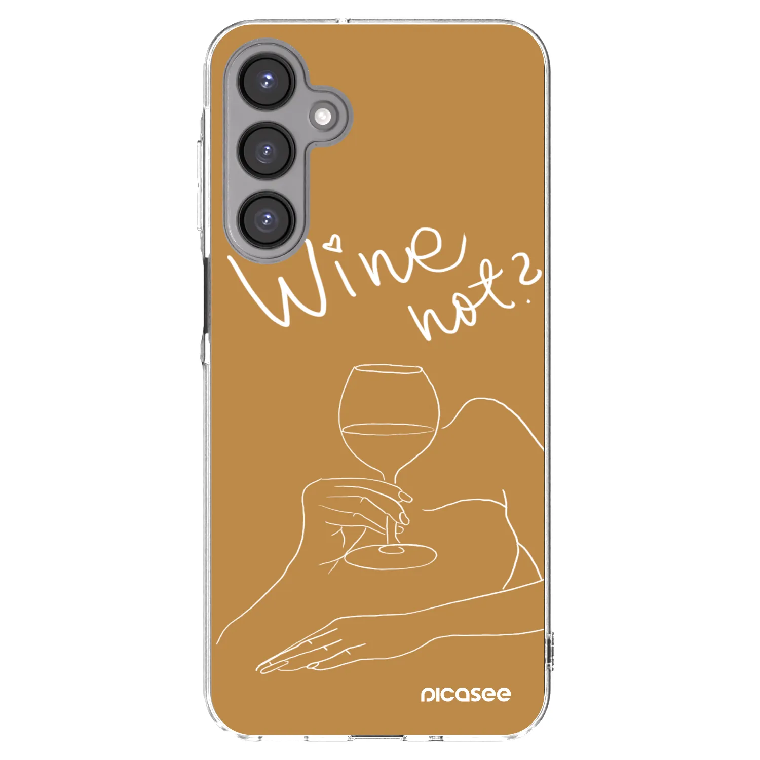 Picasee silikonowe przeźroczyste etui na Samsung Galaxy A16 4G - Wine not