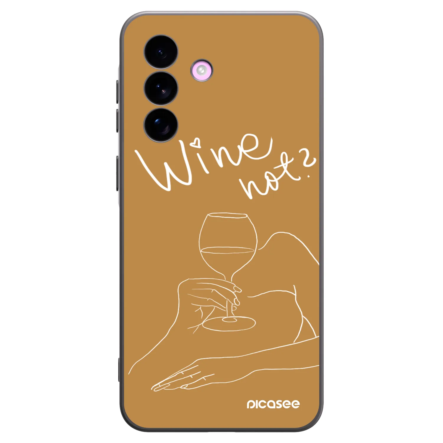 Picasee silikonowe czarne etui na Samsung Galaxy A57 5G - Wine not