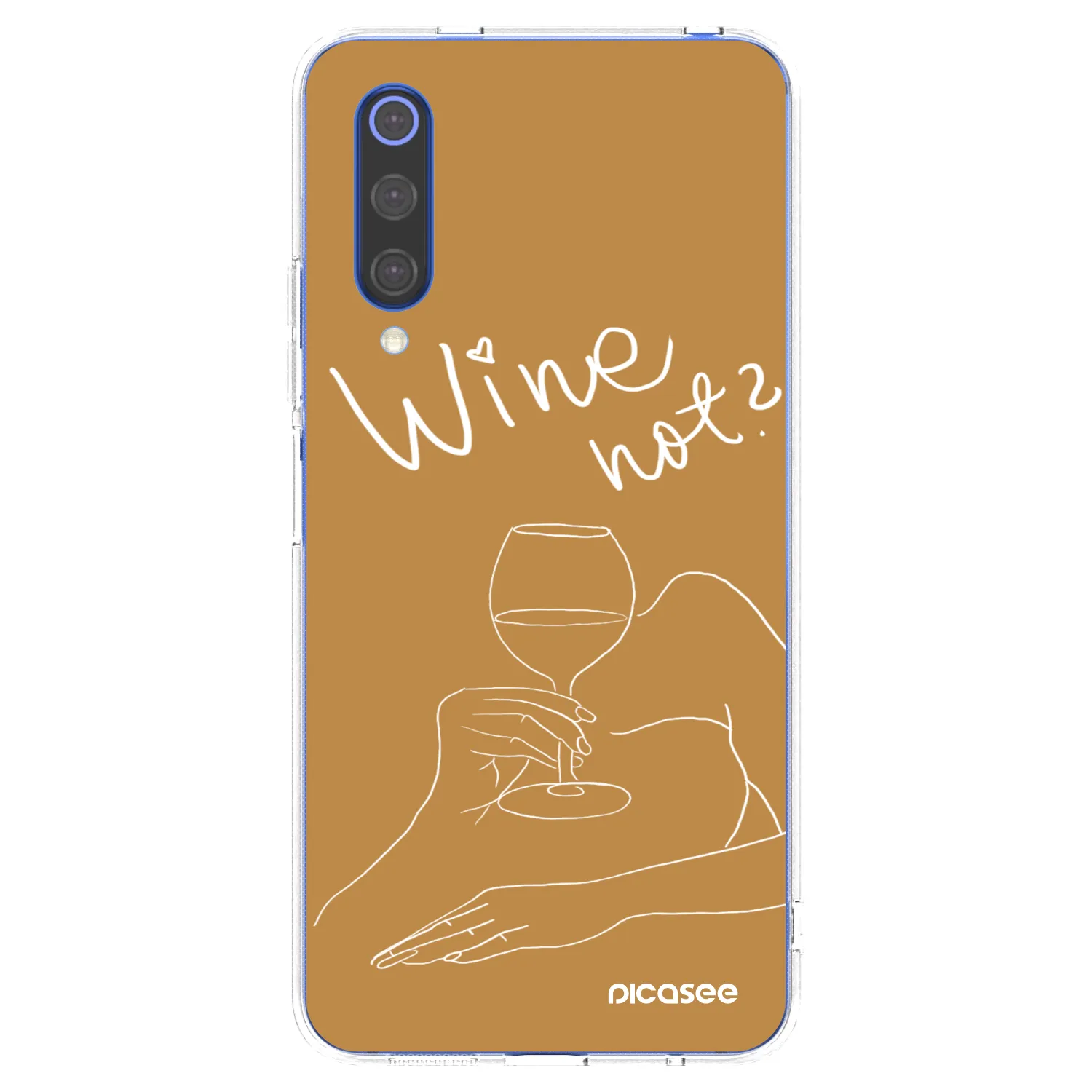 Picasee silikonowe przeźroczyste etui na Xiaomi Mi 9 SE - Wine not