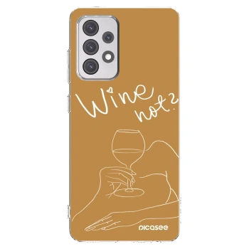 Picasee silikonowe przeźroczyste etui na Samsung Galaxy A52 5G A525F - Wine not