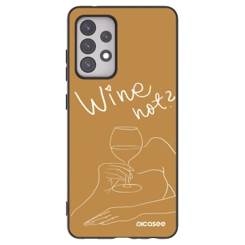 Picasee silikonowe czarne etui na Samsung Galaxy A52 5G A525F - Wine not