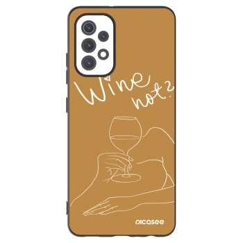 Picasee silikonowe czarne etui na Samsung Galaxy A32 5G A326B - Wine not