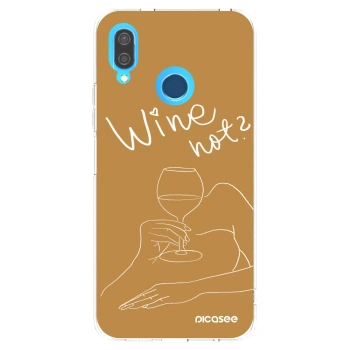 Picasee silikonowe przeźroczyste etui na Huawei P20 Lite - Wine not