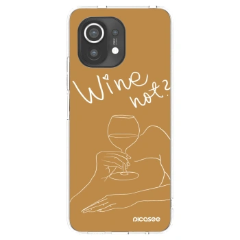 Picasee silikonowe przeźroczyste etui na Xiaomi Mi 11 - Wine not