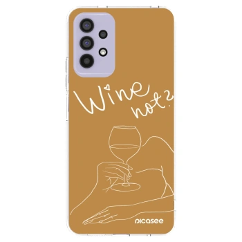 Picasee silikonowe przeźroczyste etui na Samsung Galaxy A32 4G SM-A325F - Wine not