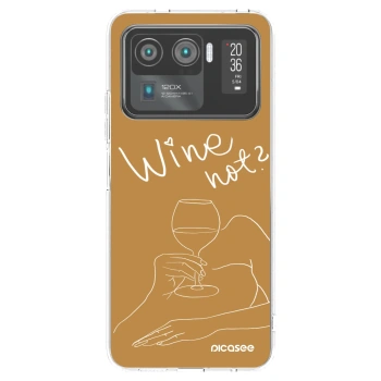 Picasee silikonowe przeźroczyste etui na Xiaomi Mi 11 Ultra - Wine not