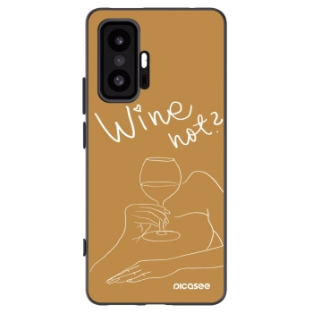 Picasee silikonowe czarne etui na Xiaomi 11T Pro - Wine not