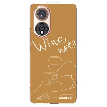 Picasee silikonowe przeźroczyste etui na Honor 50 5G - Wine not