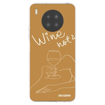 Picasee silikonowe przeźroczyste etui na Huawei Nova 8i - Wine not