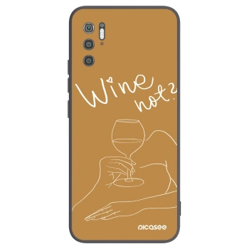 Picasee silikonowe czarne etui na Xiaomi Poco M3 Pro 5G - Wine not