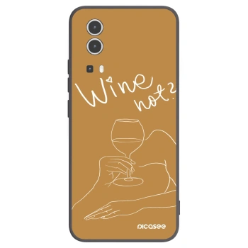 Picasee silikonowe czarne etui na Vivo Y72 5G - Wine not