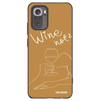 Picasee silikonowe czarne etui na Xiaomi Redmi Note 11S 4G - Wine not