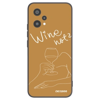 Picasee silikonowe czarne etui na Realme 9 Pro 5G - Wine not