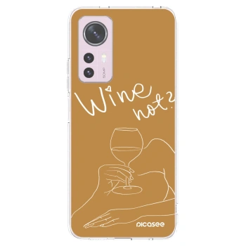 Picasee silikonowe przeźroczyste etui na Xiaomi 12 - Wine not