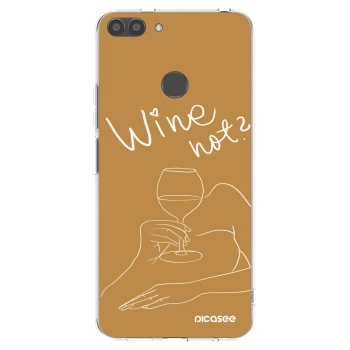 Picasee silikonowe przeźroczyste etui na Huawei P Smart - Wine not