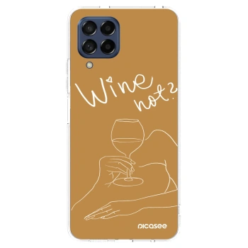 Picasee silikonowe przeźroczyste etui na Samsung Galaxy M53 5G - Wine not