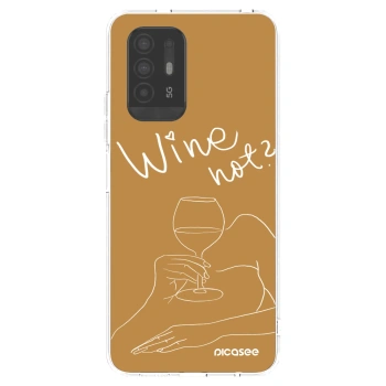 Picasee silikonowe przeźroczyste etui na OPPO A94 5G - Wine not