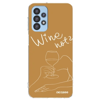 Picasee silikonowe przeźroczyste etui na Samsung Galaxy A23 A235F 4G - Wine not