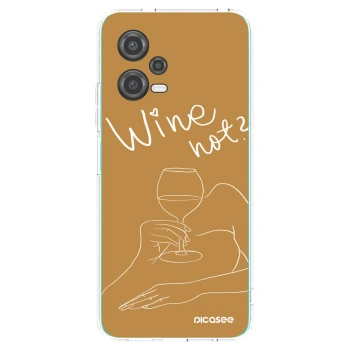 Picasee silikonowe przeźroczyste etui na Xiaomi Poco X5 - Wine not