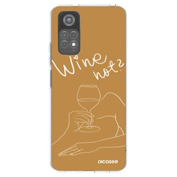 Picasee silikonowe przeźroczyste etui na Xiaomi Redmi Note 11S 5G - Wine not