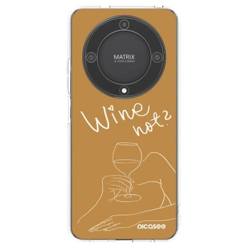 Picasee silikonowe przeźroczyste etui na Honor Magic5 Lite 5G - Wine not