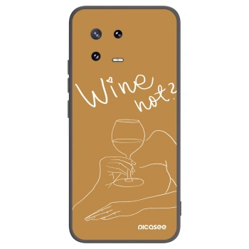 Picasee silikonowe czarne etui na Xiaomi 13 Pro - Wine not