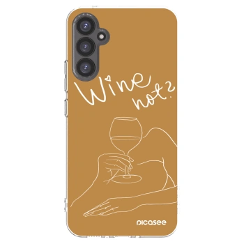 Picasee silikonowe przeźroczyste etui na Samsung Galaxy A34 5G A346B - Wine not