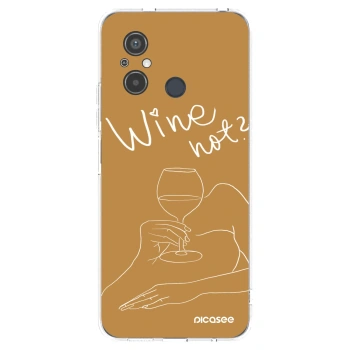 Picasee silikonowe przeźroczyste etui na Xiaomi Redmi 12C - Wine not