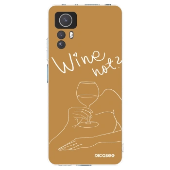 Picasee silikonowe przeźroczyste etui na Xiaomi Redmi Note 12S - Wine not