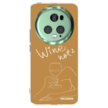 Picasee silikonowe przeźroczyste etui na Honor Magic5 Pro - Wine not