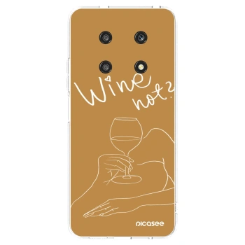 Picasee silikonowe przeźroczyste etui na Honor Magic4 Lite 5G - Wine not