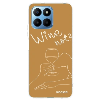Picasee silikonowe przeźroczyste etui na Honor 70 Lite - Wine not