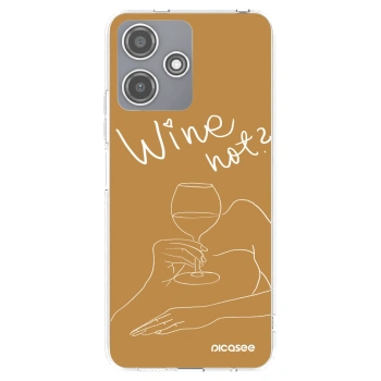 Picasee silikonowe przeźroczyste etui na Xiaomi Redmi 12 5G - Wine not