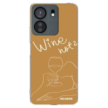 Picasee silikonowe przeźroczyste etui na Xiaomi Redmi 13C 4G - Wine not