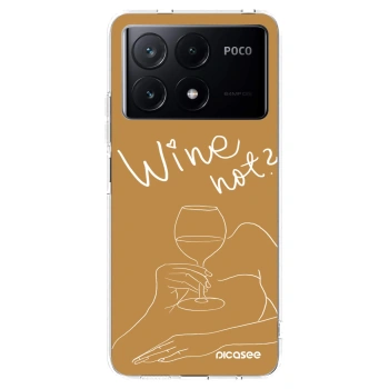 Picasee silikonowe przeźroczyste etui na Xiaomi Poco X6 Pro - Wine not
