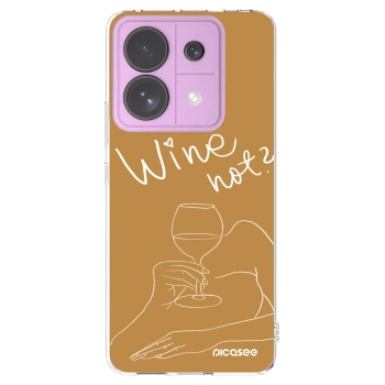 Picasee silikonowe przeźroczyste etui na Xiaomi Redmi Note 13 Pro 5G - Wine not