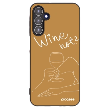 Picasee silikonowe czarne etui na Samsung Galaxy A15 A155F 4G - Wine not