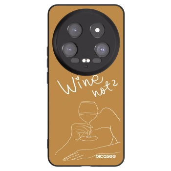 Picasee silikonowe czarne etui na Xiaomi 14 Ultra - Wine not