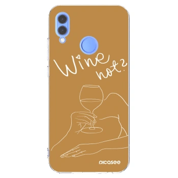 Picasee silikonowe przeźroczyste etui na Honor 10 Lite - Wine not