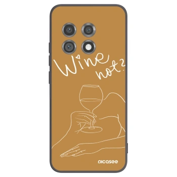 Picasee silikonowe czarne etui na OnePlus 11 5G - Wine not