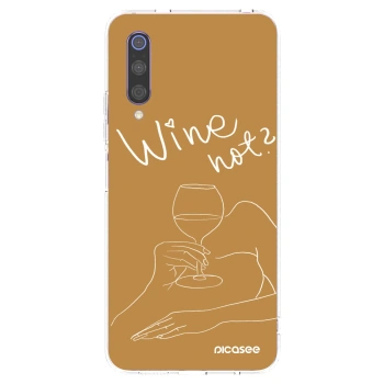 Picasee silikonowe przeźroczyste etui na Xiaomi Mi 9 - Wine not