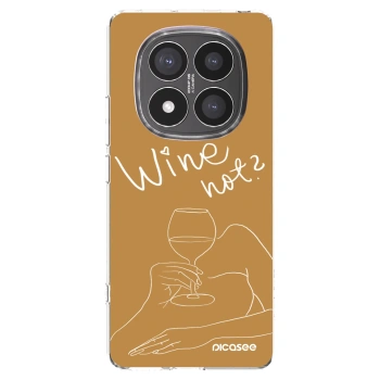 Picasee silikonowe przeźroczyste etui na Xiaomi Redmi Note 14 Pro+ 5G - Wine not