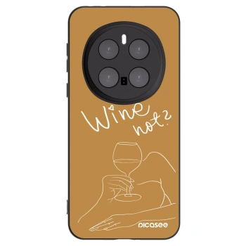 Picasee silikonowe czarne etui na Honor Magic7 Pro 5G - Wine not